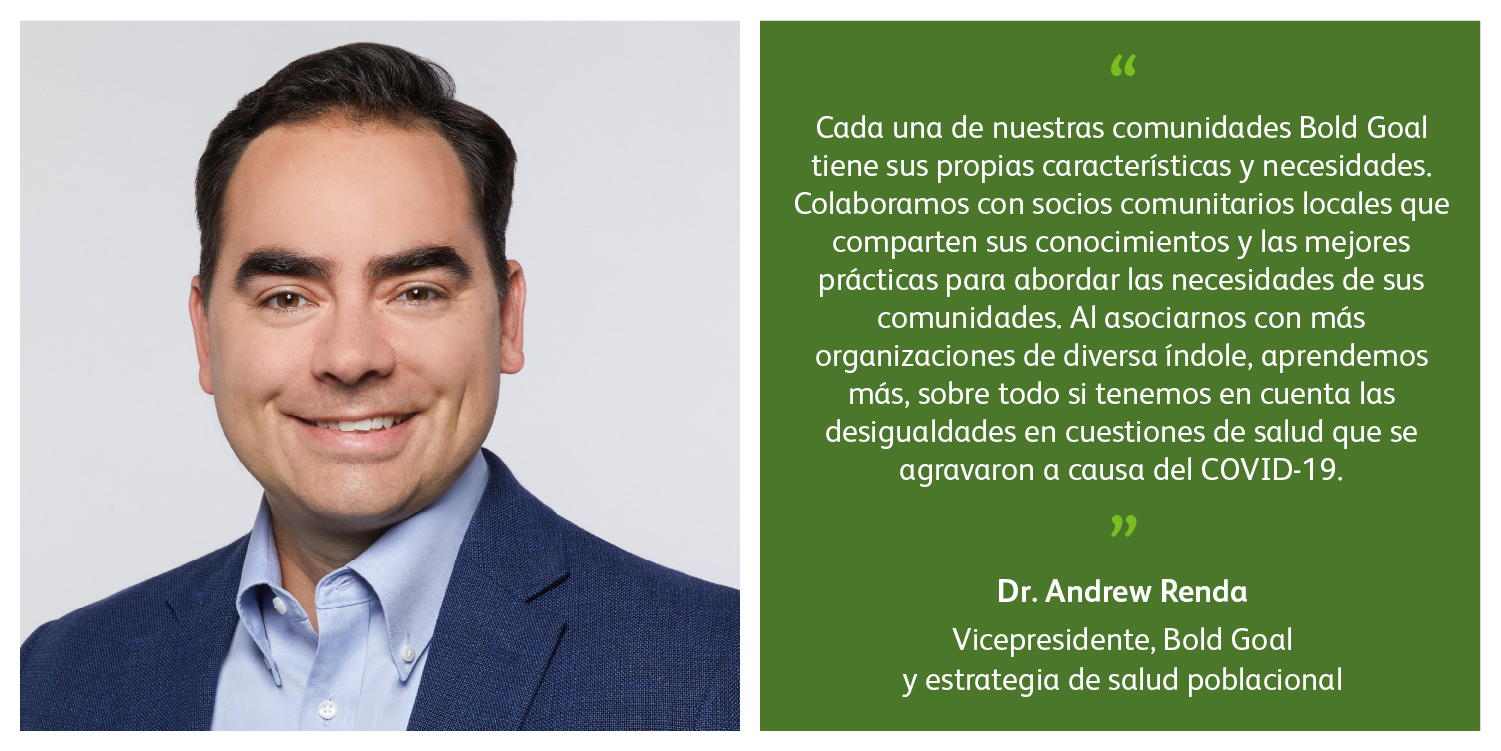 Dr. Andrew Renda, vicepresidente, Meta arriesgada y estrategia de salud poblacional.